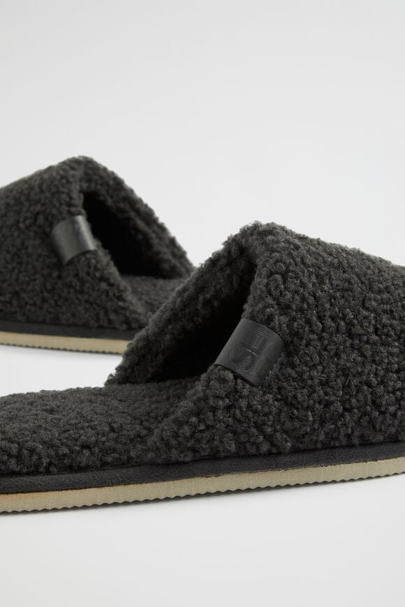 Teddy Slipper  Charcoal  hi-res