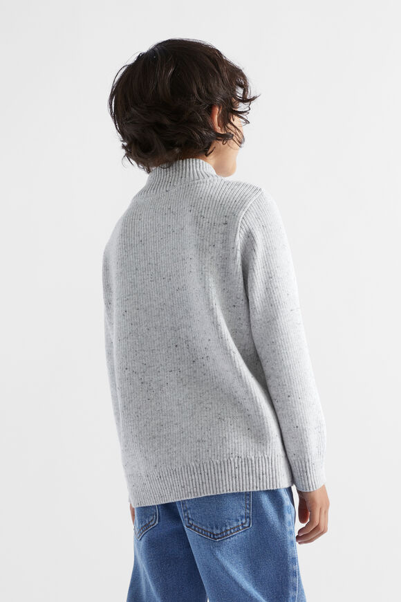 Half Zip Knit  Cloudy Marle  hi-res