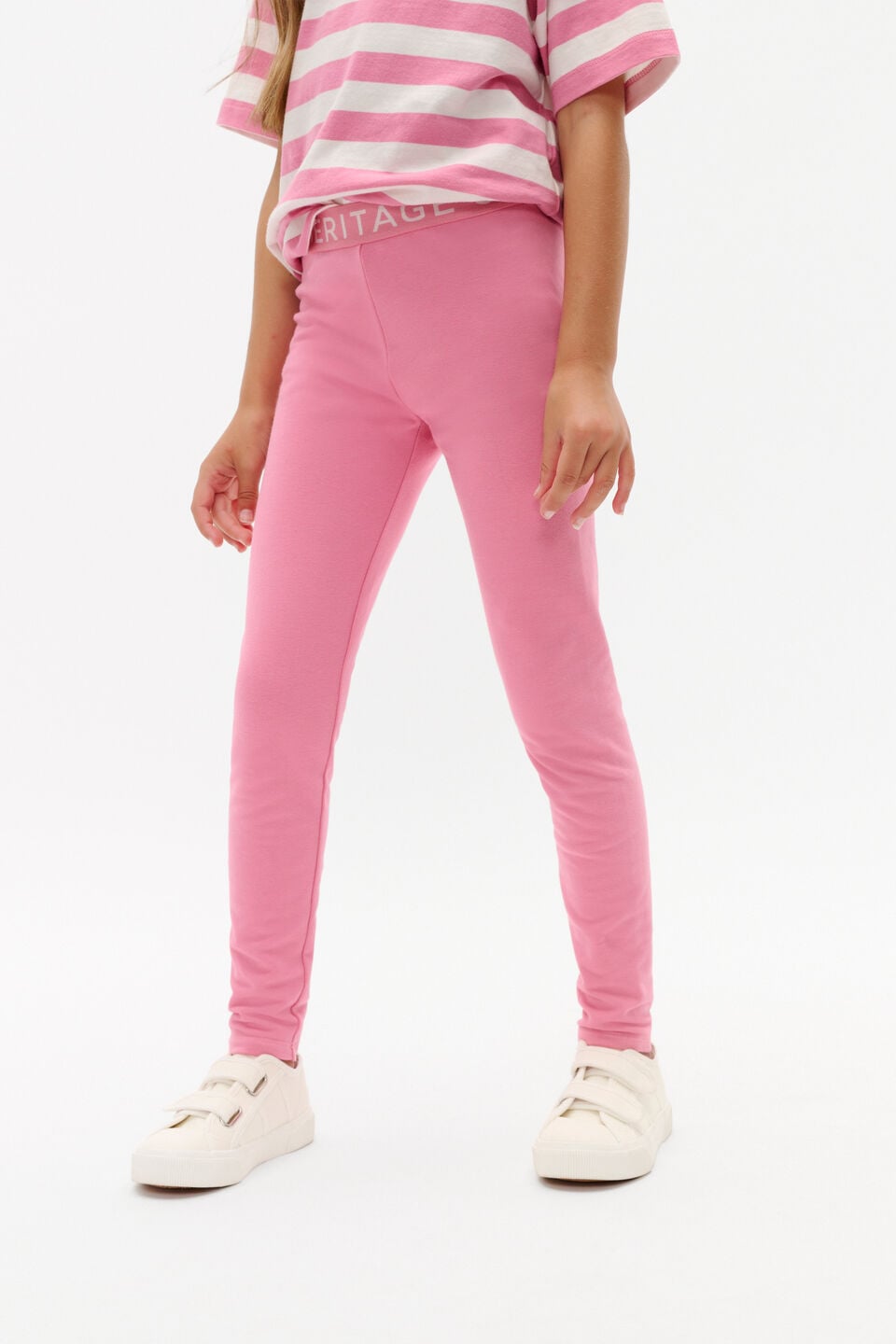 Core Terry Legging  Raspberry