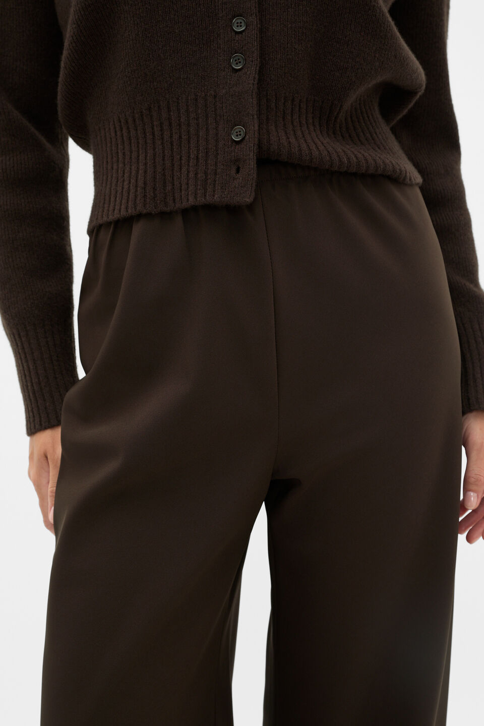 Easy Wide Leg Pant  Coffee Bean