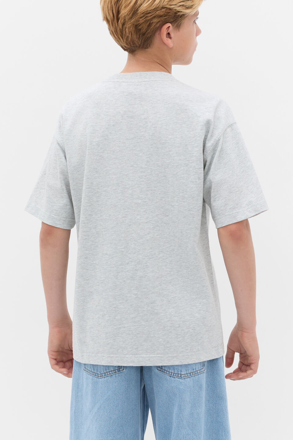 Essential Tee  Mid Grey Marle