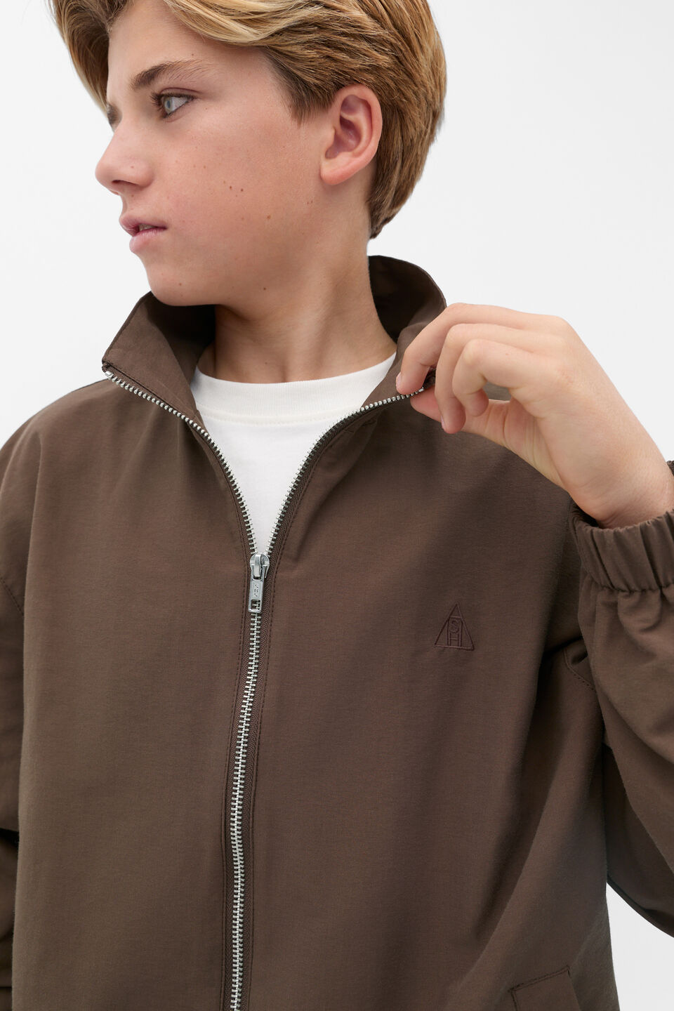 Waxed Spray Jacket  Chocolate