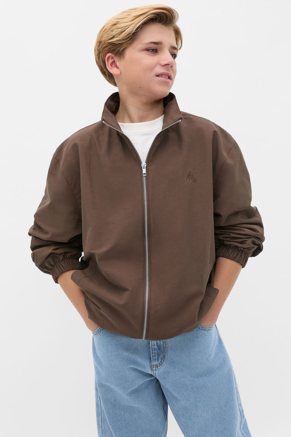 Waxed Spray Jacket  Chocolate