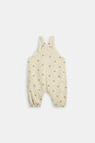 Embroidered Cord Overall  Milk Tea  hi-res