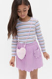 Faux Fur Heart Bag  Pink Lemonade  hi-res