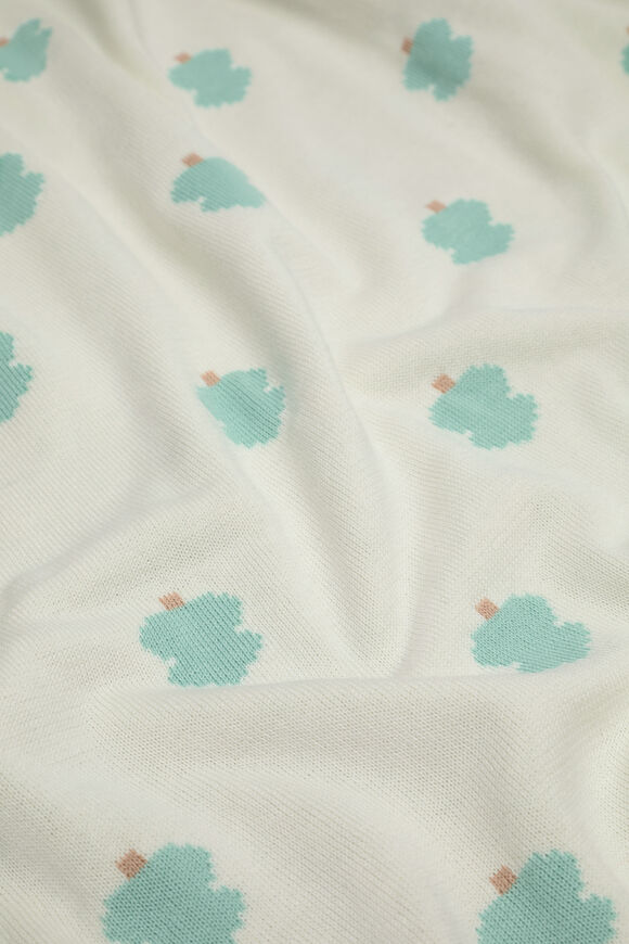 Jacquard Knit Blanket  Classic Cream  hi-res