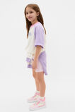 Colourblock Logo Bike Short  Lilac Multi  hi-res