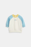 Colourblock Logo Sweat  Nebula Blue  hi-res