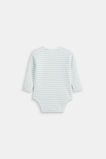 Stripe Rib Bodysuit  Arctic  hi-res