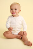 Pointelle Knit Cardigan  Classic Cream  hi-res