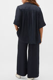Textured Satin Blouse  Twilight Blue  hi-res