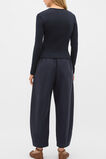 Pointelle Button Cardigan  Twilight Blue  hi-res