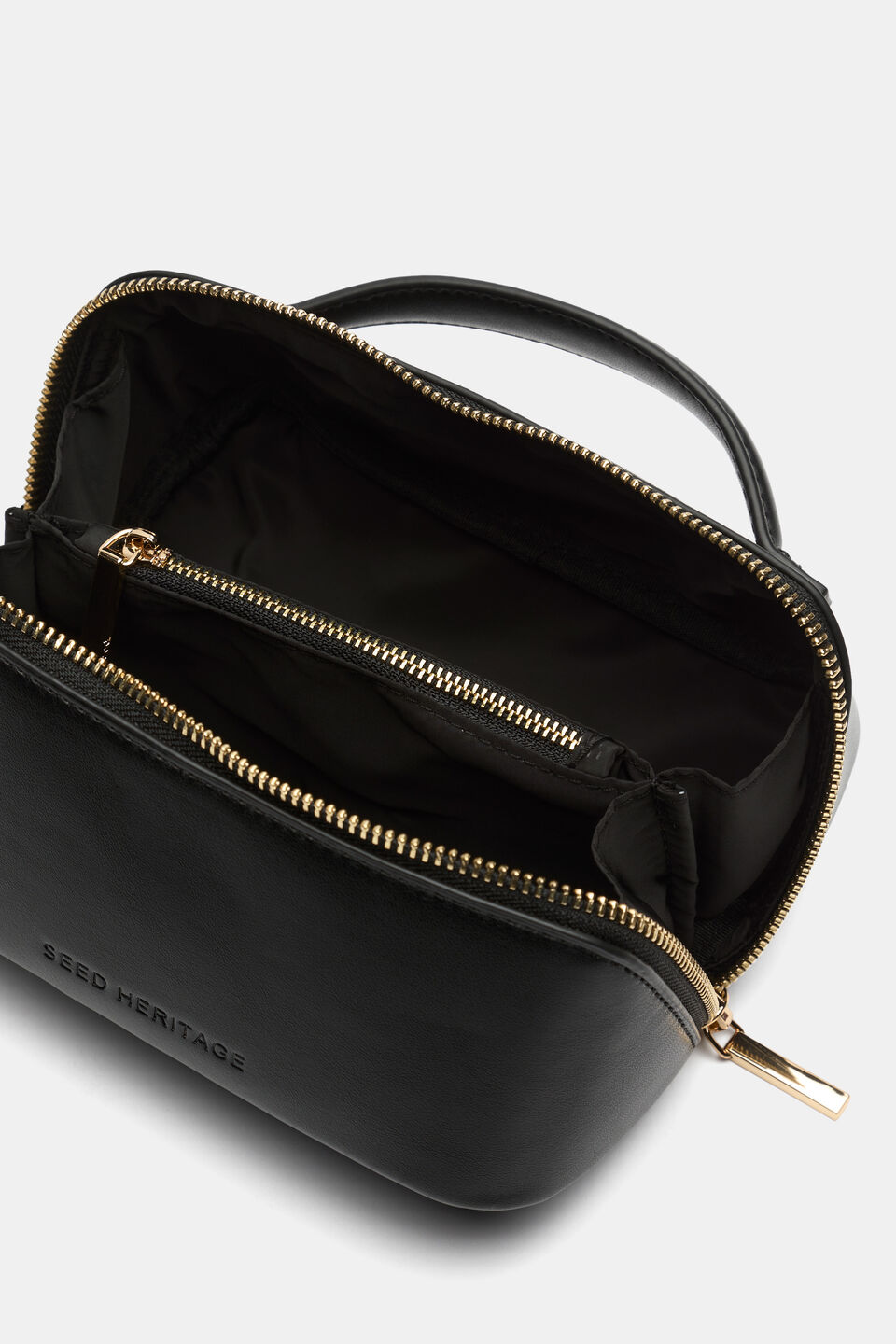Zip Around Cosmetic Case Small  Black