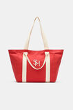 Canvas Weekend Tote  Chilli Red  hi-res