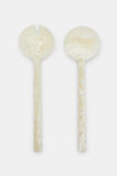 Tallulah Resin Salad Servers  Meringue  hi-res