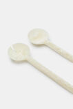 Tallulah Resin Salad Servers  Meringue  hi-res