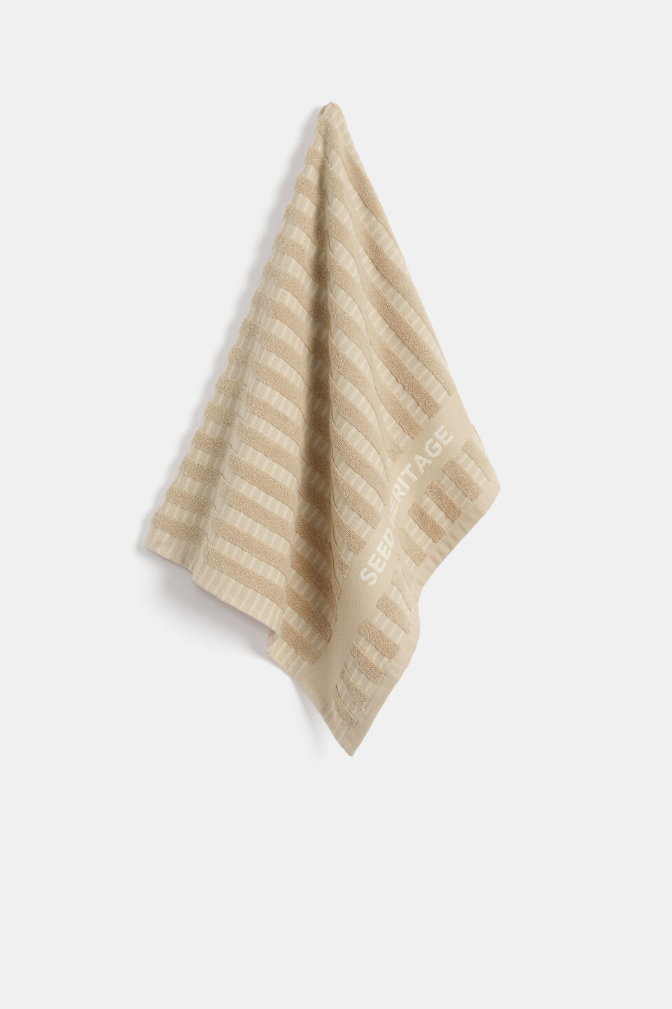 Textured Tea Towel  Cashew Cream