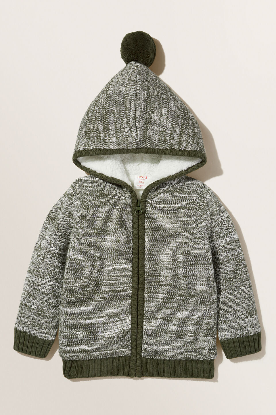 Twisted Yarn Hoodie  Forest