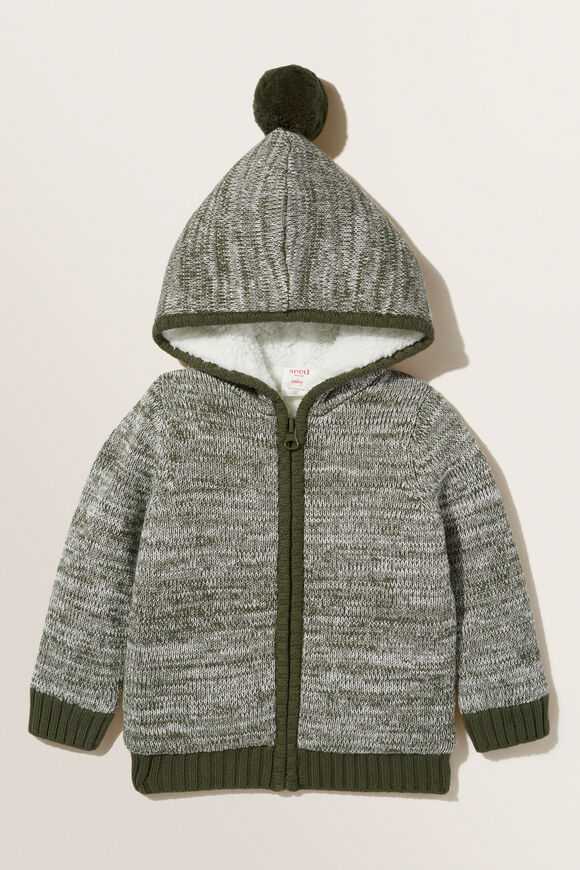 Twisted Yarn Hoodie  Forest  hi-res