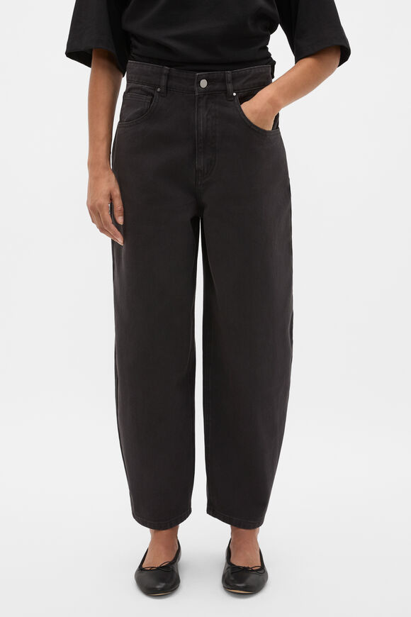 Relaxed Barrel Jean  Charcoal Wash  hi-res