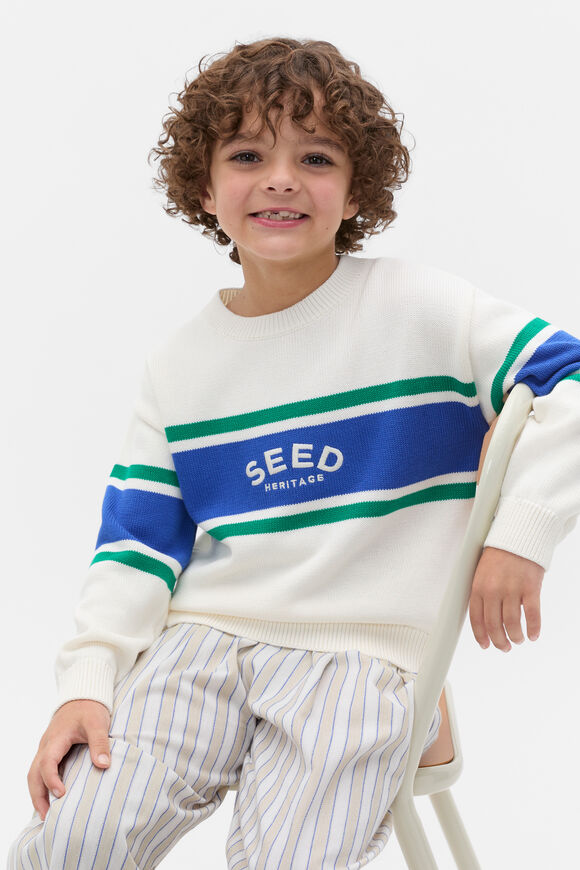 Retro Logo Knit Sweater  Classic Cream  hi-res