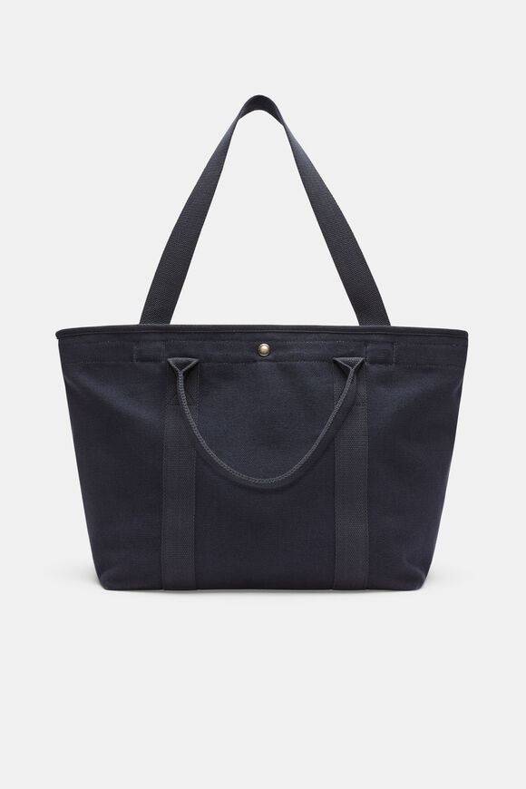 Canvas Commuter Tote  Midnight Blue  hi-res