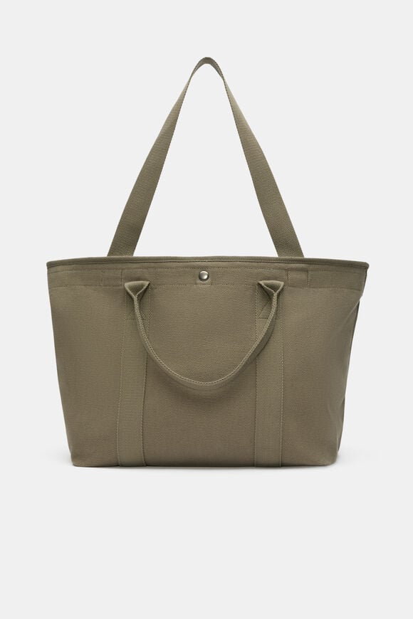 Canvas Commuter Tote  Putty  hi-res