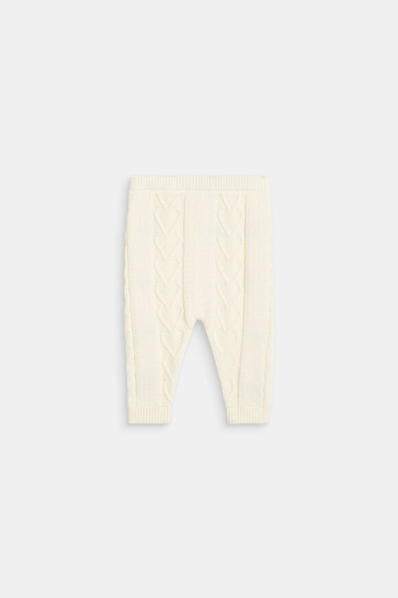 Floral Cable Knit Pant  Classic Cream  hi-res