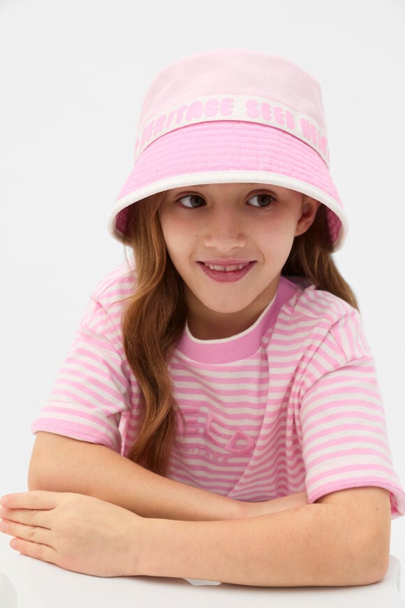 Colourblock Bucket Hat  Pink Multi  hi-res