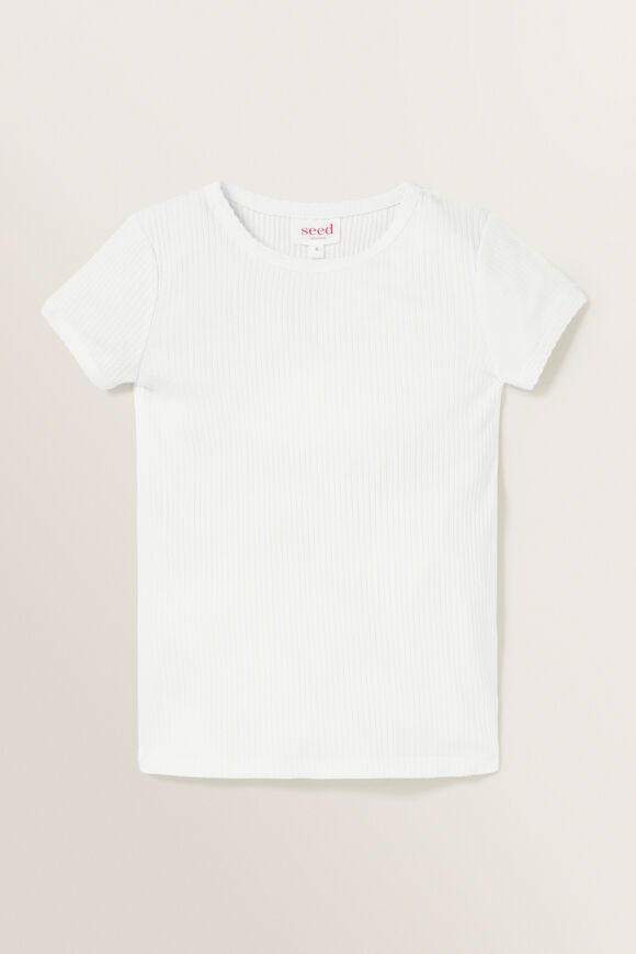 Core Summer Rib Tee  Vintage White  hi-res
