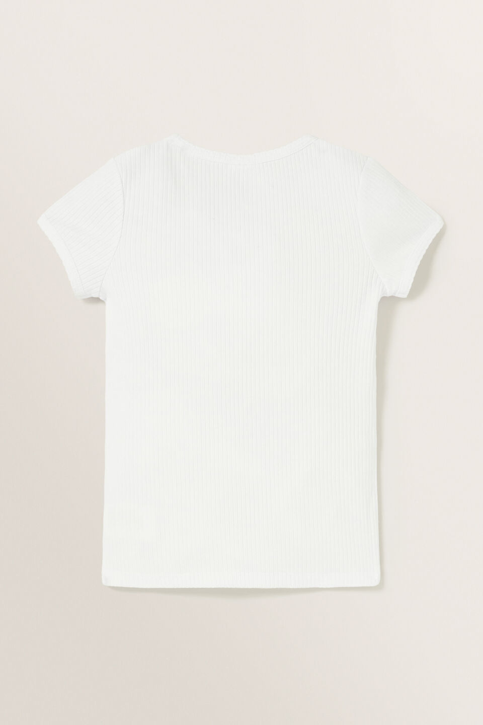 Core Summer Rib Tee  Vintage White