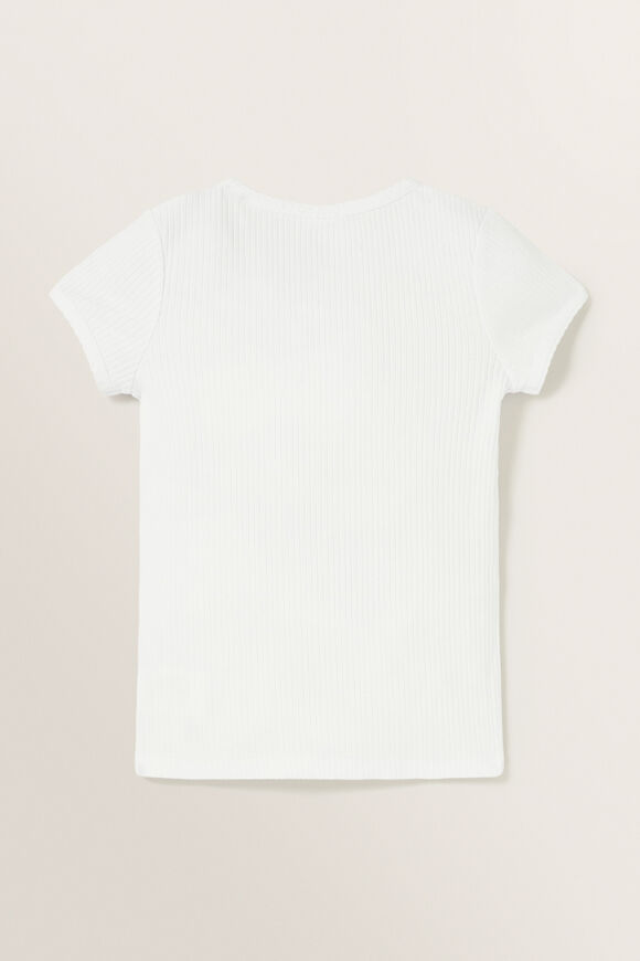 Core Summer Rib Tee  Vintage White  hi-res