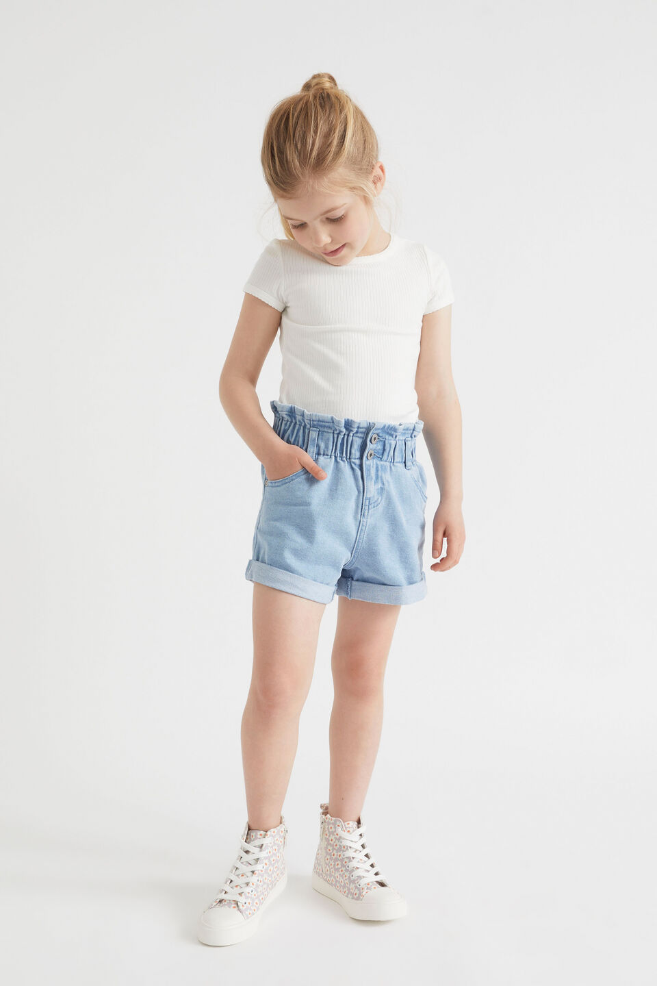 Core Summer Rib Tee  Vintage White