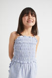 Gingham Top  Blue Iris  hi-res