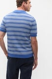 Jacquard Stripe Knit Shirt  Cobalt  hi-res