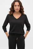 Supersoft V Neck Top  Black  hi-res