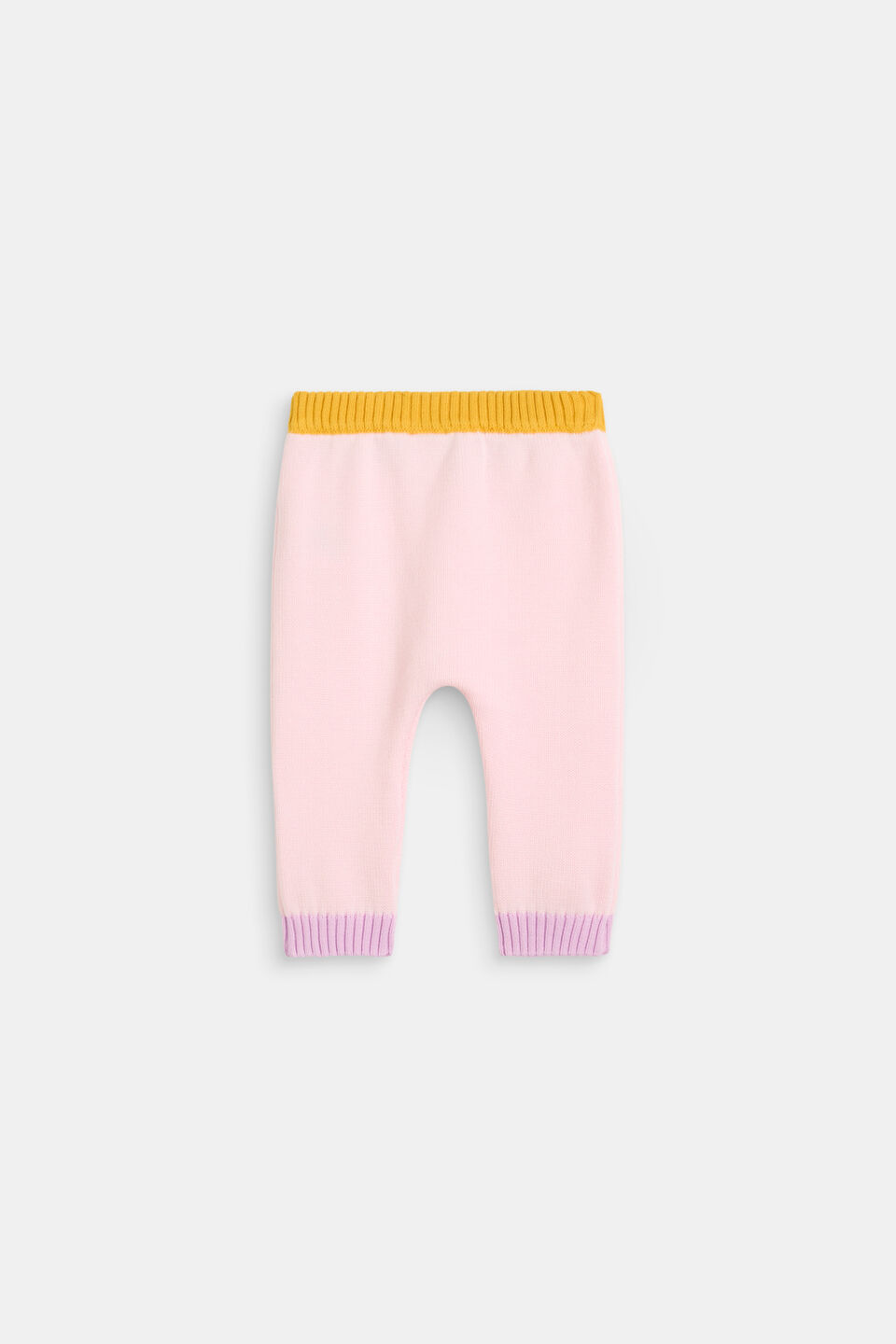 Colour Block Knit Pant  Pink Lemonade