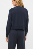Cotton Blend Raglan Cardigan  Twilight Blue  hi-res