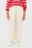 Cotton Elasticated Pant  Coconut Cream  hi-res