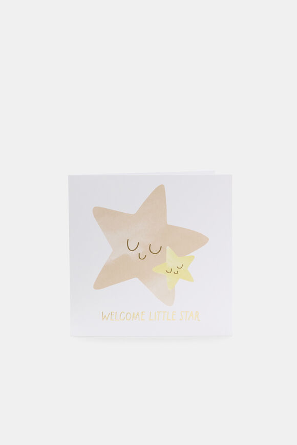 Welcome Little Star Card  Multi  hi-res