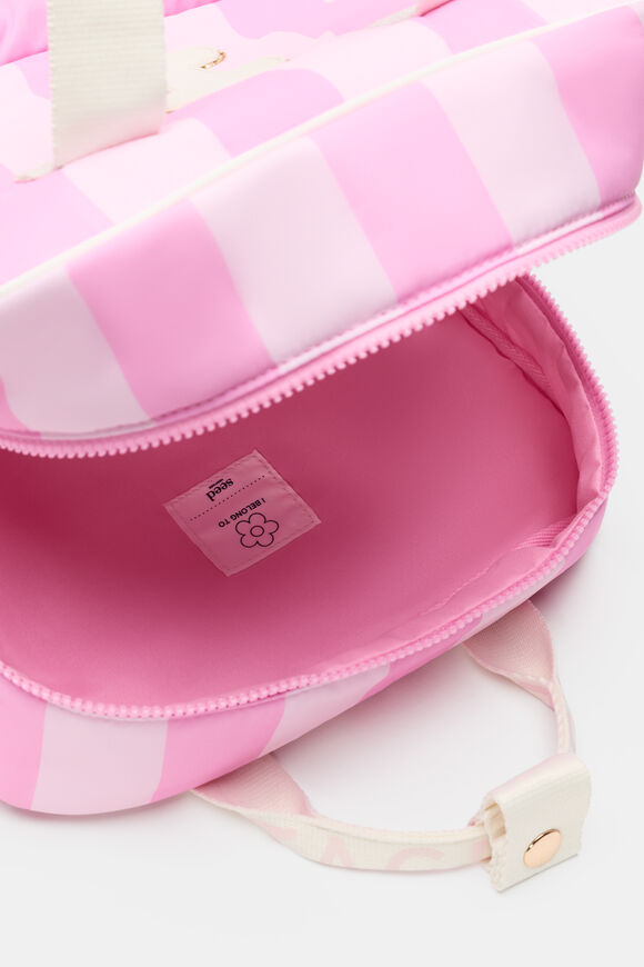 Pink Stripe Initial Backpack  K  hi-res