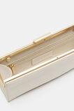 Leather Box Clutch  Stone  hi-res