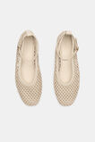 Amari Perforated Ballet Flat  Stone  hi-res