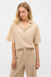 Stripe Shirt and Pant PJ Set  Cashew Cream  hi-res
