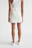 Denim A Line Seamed Skirt  Cloud Cream  hi-res