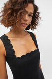 Scallop Mini Dress  Black  hi-res