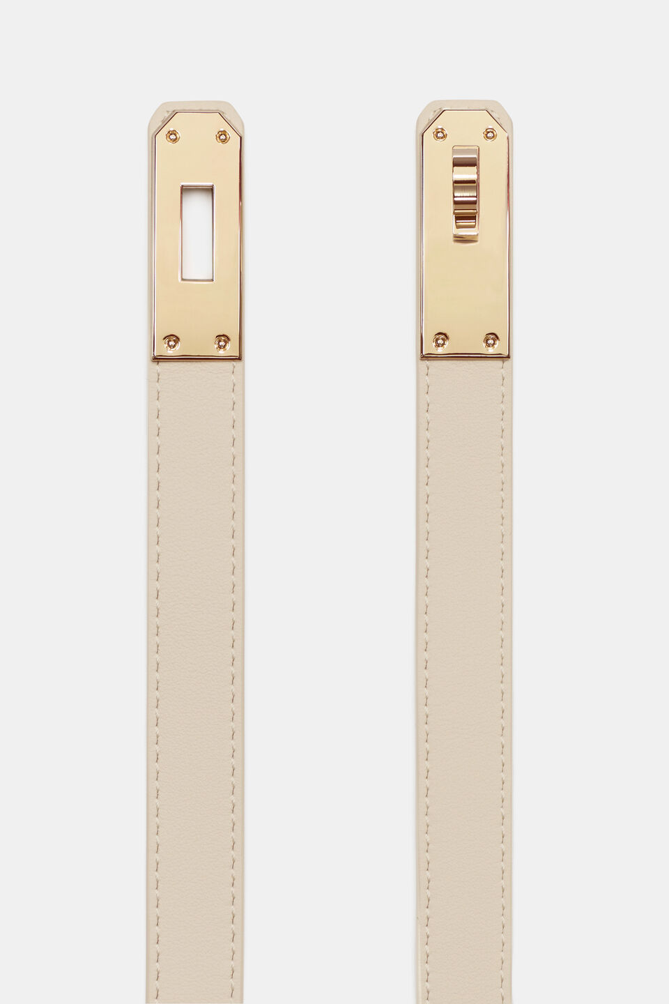 Florence Twist Buckle Belt  Stone
