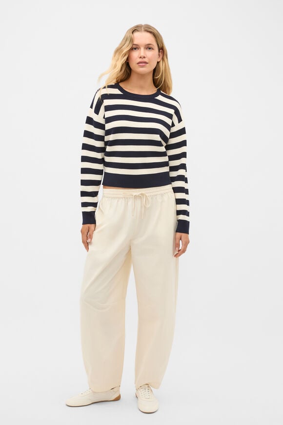Textured Stripe Knit  Twilight Blue Stripe  hi-res