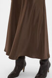Satin Midi Skirt  Chestnut  hi-res