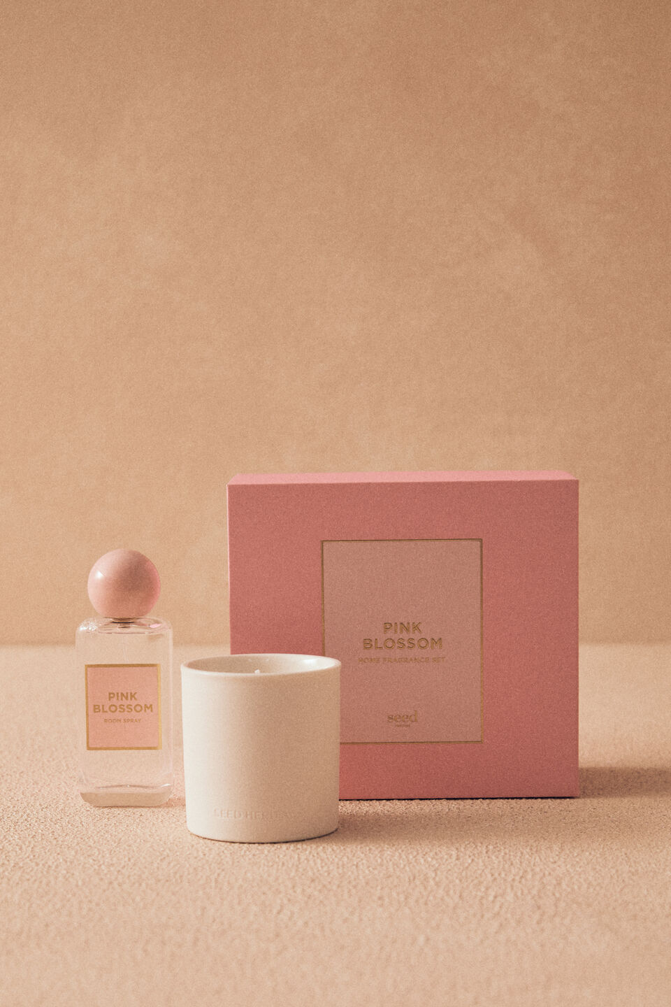 Room Spray and Scented Candle Duo Set  Pink Blossom